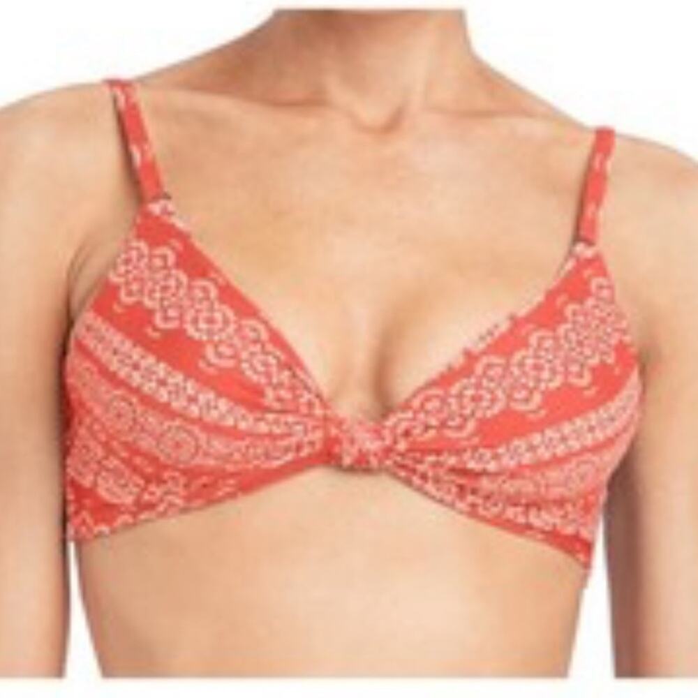Robin Piccone Isla Bikini Top‎ Terracotta Size Small Underwire Padded